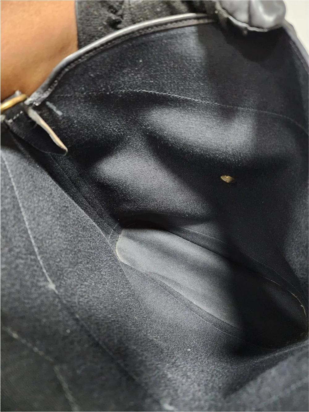Christian Dior Embossed Trotter Leather Bucket Bag with Pochette